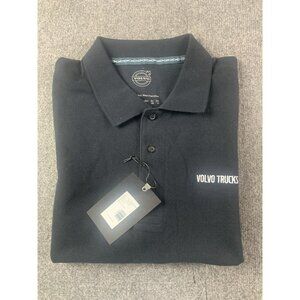 Volvo Truck Mens 100% Cotton Short Sleeve Polo Shirt Size 2XL Black
